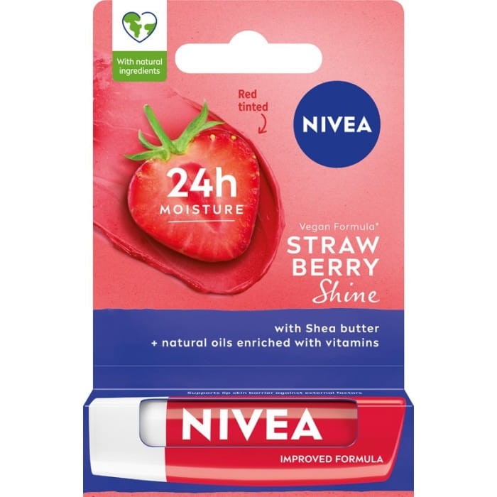NIVEA Lip Care Pielęgnująca pomadka do ust Strawberry Shine 4.8 g