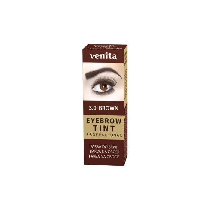 VENITA Eyebrow Tint Profesjonalna Farba do brwi w proszku - 3.0 Brown (brązowa) 1op.