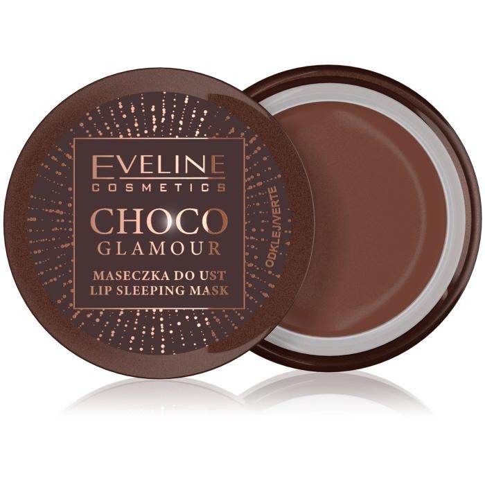 EVELINE Choco Glamour Intensywnie Regenerująca Maseczka do ust na noc