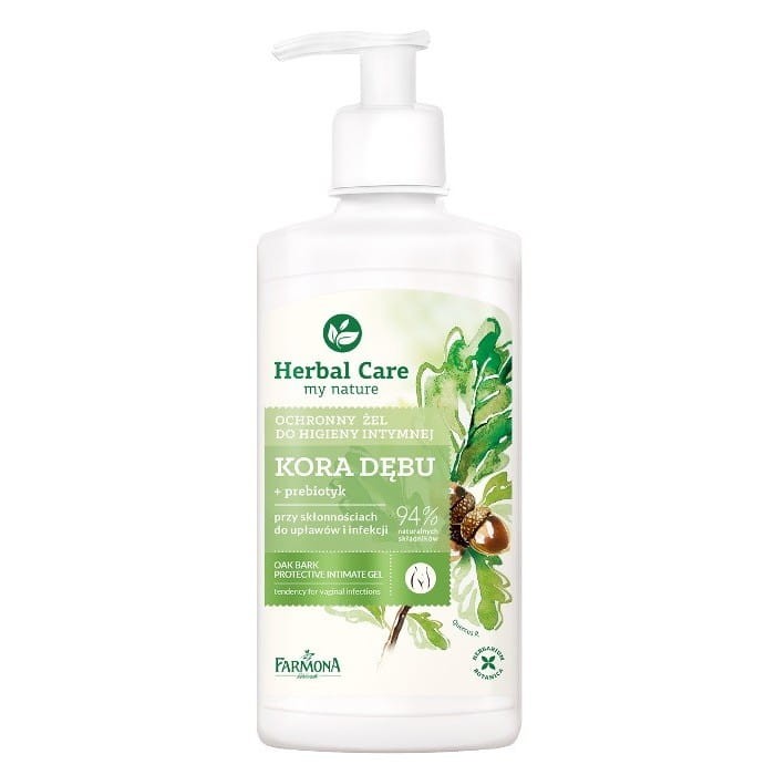 HERBAL CARE Ochronny żel do higieny intymnej Kora dębu i prebiotyk 330 ml
