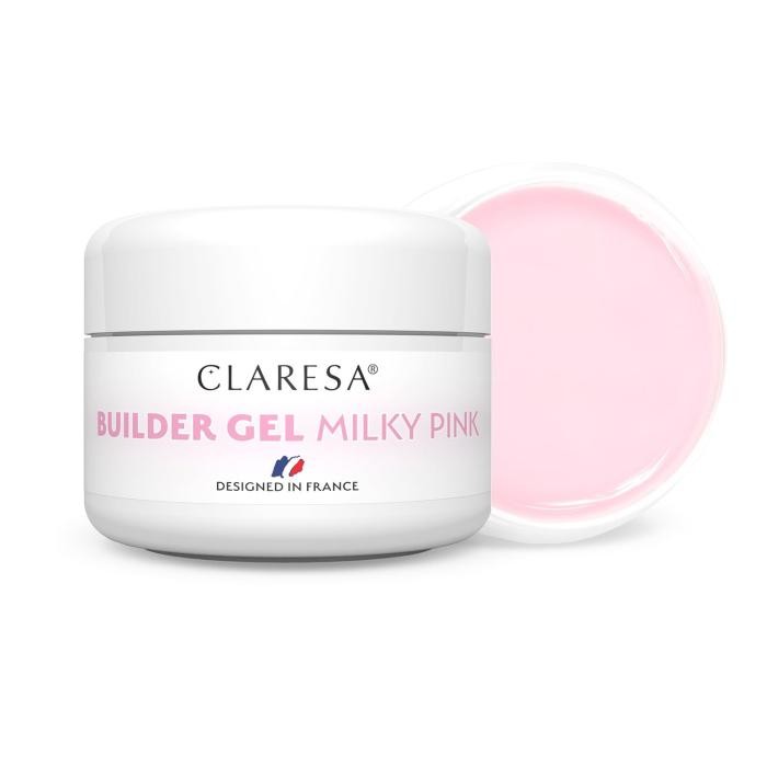 CLARESA Żel budujący do paznokci Builder - Milky Pink 15g