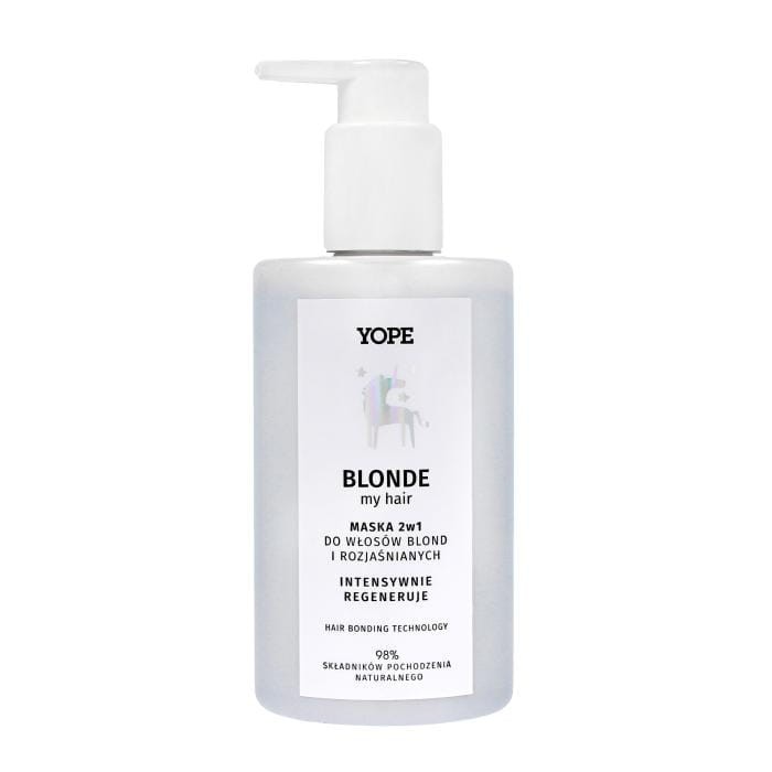 YOPE Blonde My Hair Maska 2w1 do włosów blond i rozjaśnianych - intesywna regeneracja 300ml