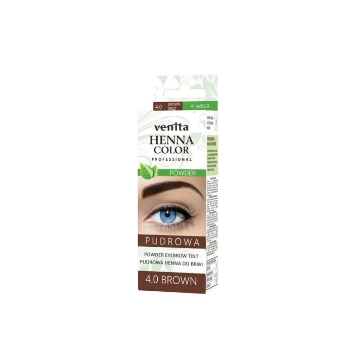 VENITA Henna Color Pudrowa Henna do brwi - 4.0 Brown (Brązowa) 1op.