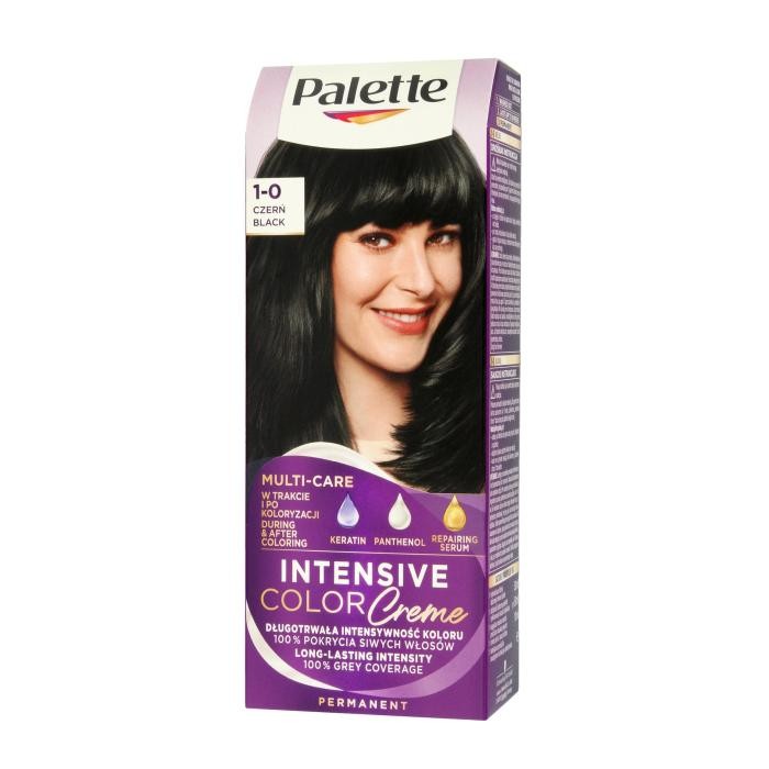 Palette Intensive Color Creme Multi Care Krem koloryzujący nr 1-0 (N1) - czerń  1op.