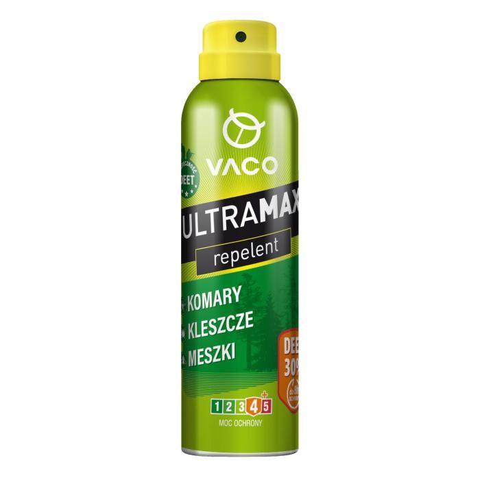 VACO ULTRAMAX Spray na komary,kleszcze i meszki DEET 30% 170ml