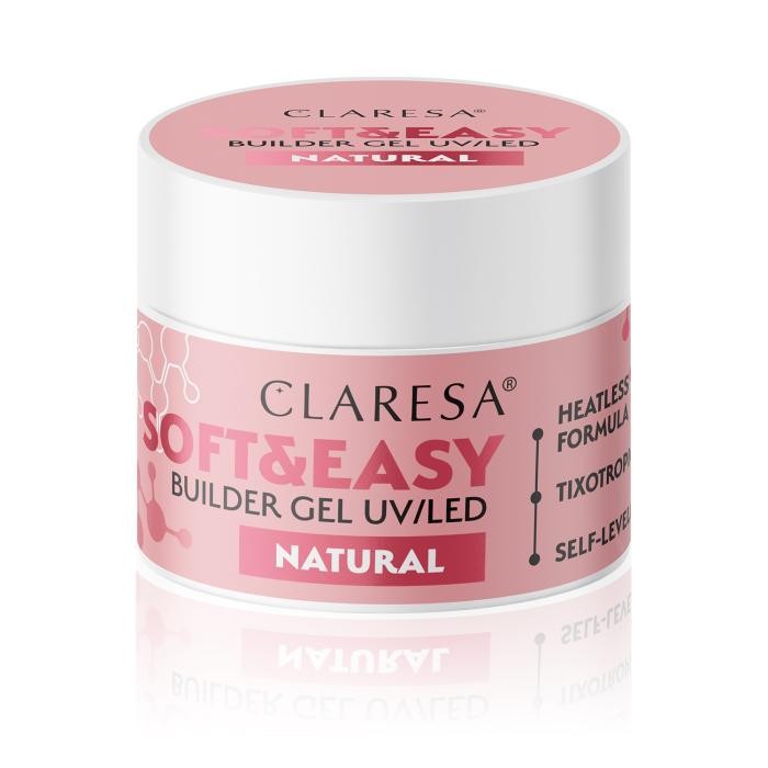 CLARESA Żel budujący do paznokci Soft&amp;Easy Builder - Natural 45g