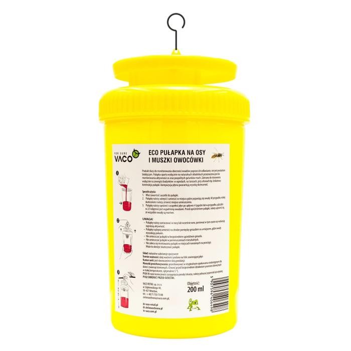 VACO ECO Pułapka na osy , muszki owocówki i szerszenie + płyn 200ml