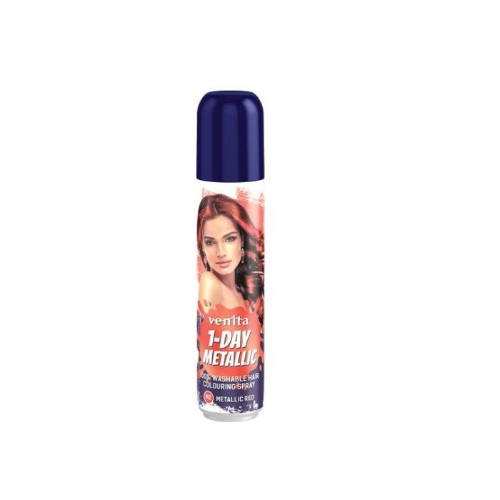 VENITA 1- Day Metallic Spray koloryzujący do włosów - nr M2 Metallic Red (metaliczny czerwony) 50ml