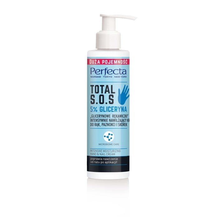 PERFECTA Total S.O.S. Krem do rąk intensywnie nawilżający - Glicerynowe Rękawiczki 195 ml