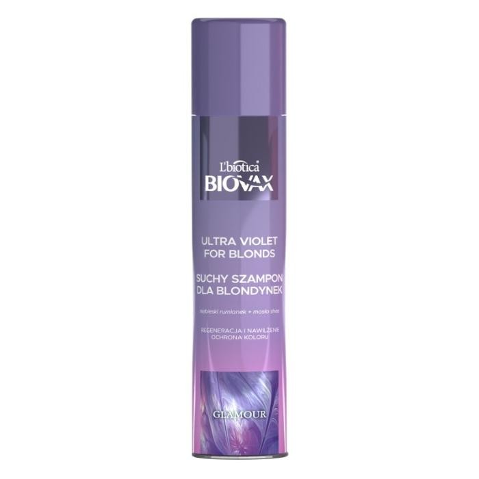 L`BIOTICA BIOVAX Glamour Suchy Szampon do włosów dla blondynek - Ultra Violet