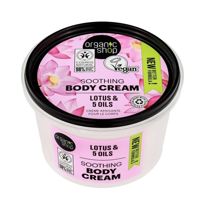 ORGANIC SHOP Body Cream Łagodzący krem do ciała - Lotus &amp; 5 Oils 250 ml