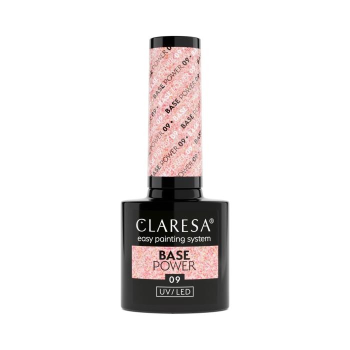 CLARESA Base Power Baza kauczukowa do paznokci UV/LED 09  5g