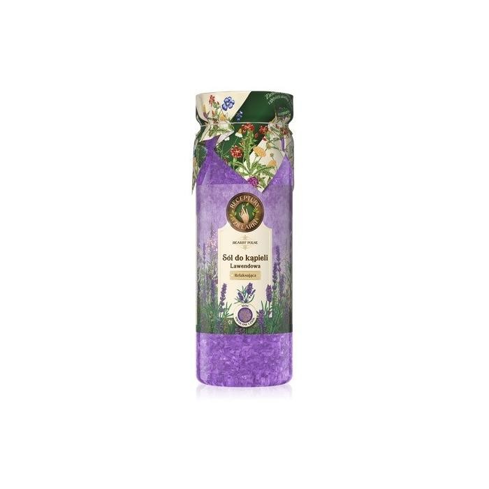 RECEPTURY ZIELARKI Skarby Polne Relaksująca Sól do kąpieli - Lawendowa 700g