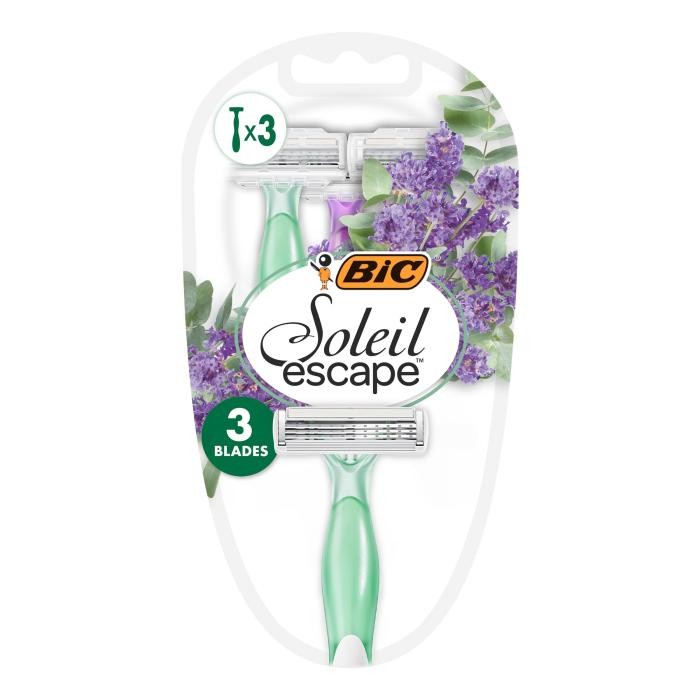 BIC Soleil Escape Maszynki do golenia dla kobiet 3 ostrzowe - Lawenda &amp; Eukaliptus 1op.-3szt
