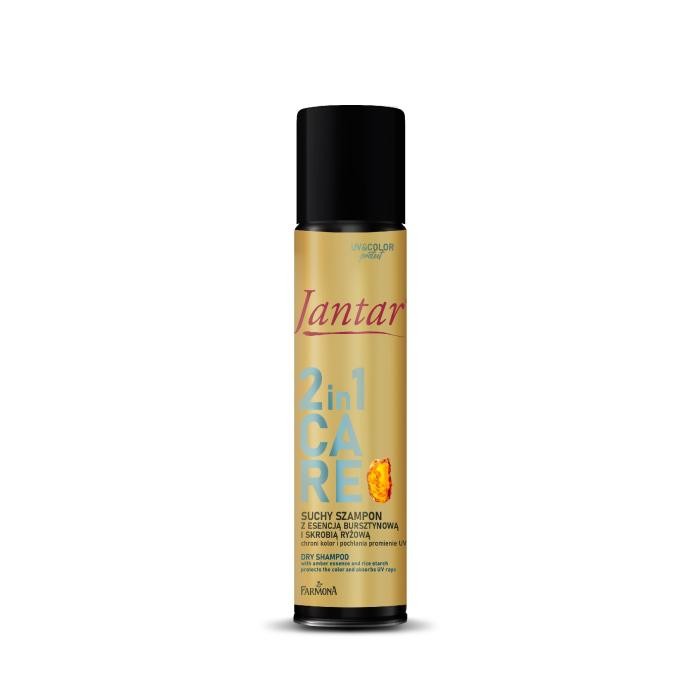 JANTAR 2in1 Care Suchy szampon do włosów z esencją bursztynową i skrobią ryżową 180 ml