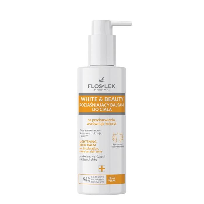 FLOSLEK PHARMA White &amp; Beauty Rozjaśniający Balsam do ciała 175ml