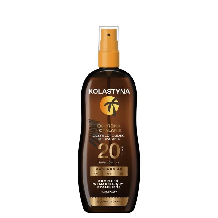 KOLASTYNA Odżywczy Olejek do opalania - Ochrona i Opalanie SPF20  150ml