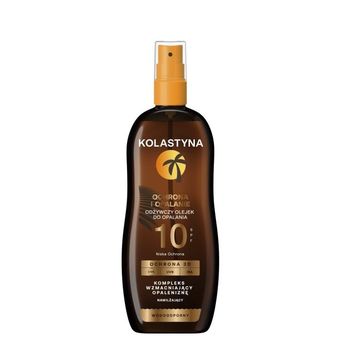 KOLASTYNA Odżywczy Olejek do opalania - Ochrona i Opalanie SPF10  150ml