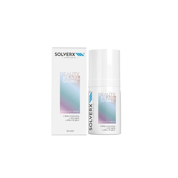 SOLVERX Face &amp; Eyes Cream Krem na twarz i pod oczy Beauty Pearl Shine 30 ml