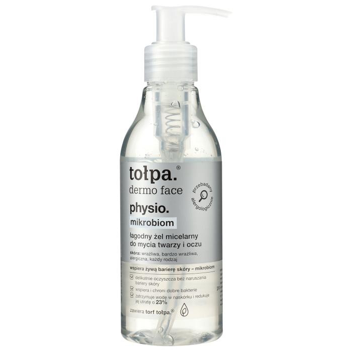 TOŁPA Dermo Face Physio Mikrobiom Łagodny Żel micelarny do mycia twarzy i oczu 195 ml