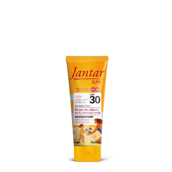 JANTAR Sun Bursztynowy krem wodoodporny SPF 30 dla dzieci od 6 miesiąca 50 ml