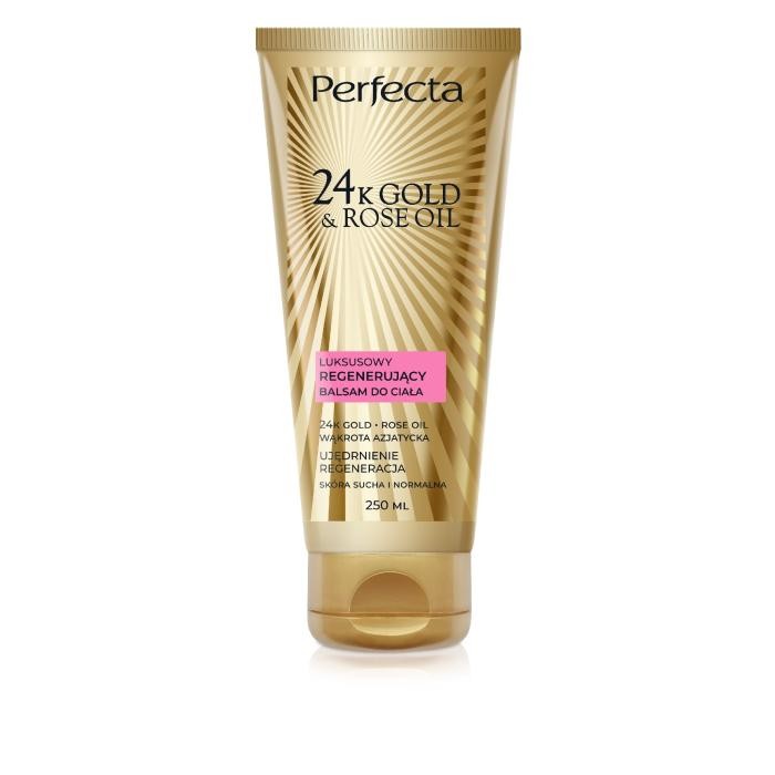 PERFECTA 24k Gold &amp; Rose Oil Luksusowy balsam do ciała regenerujący 250 ml