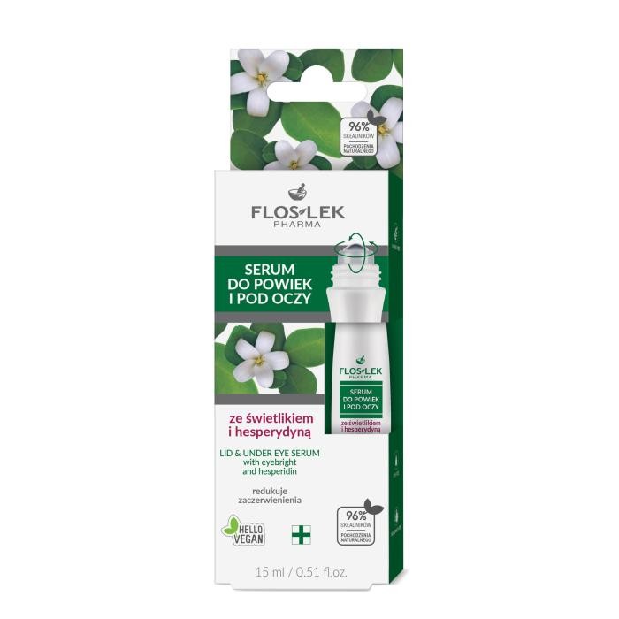 FLOSLEK Oczy Serum do powiek i pod oczy ze świetlikiem i hesperydyną 15 ml