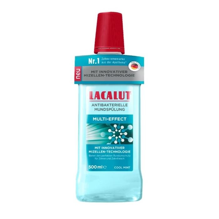 LACALUT Multi-Effect Antybakteryjny płyn do płukania jamy ustnej z technologią micelarną 500 ml