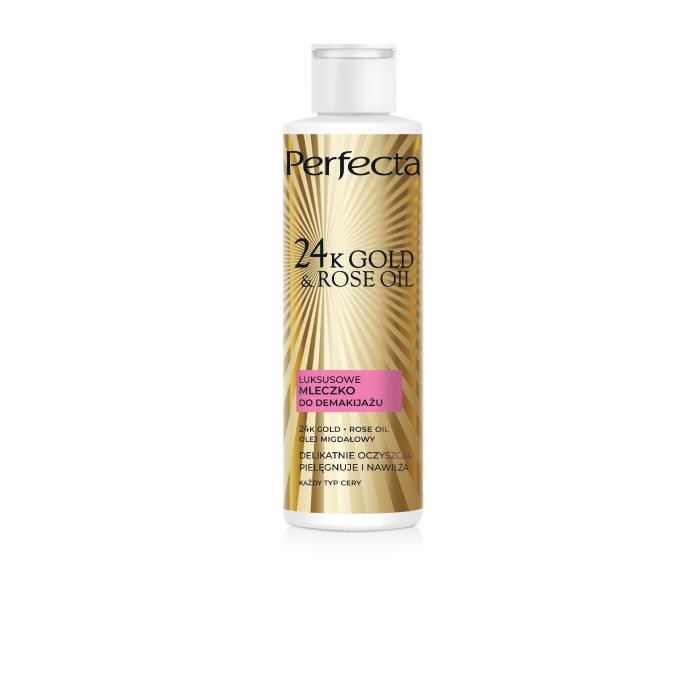 PERFECTA 24K Gold &amp; Rose Oil Luksusowe mleczko do demakijażu 200 ml