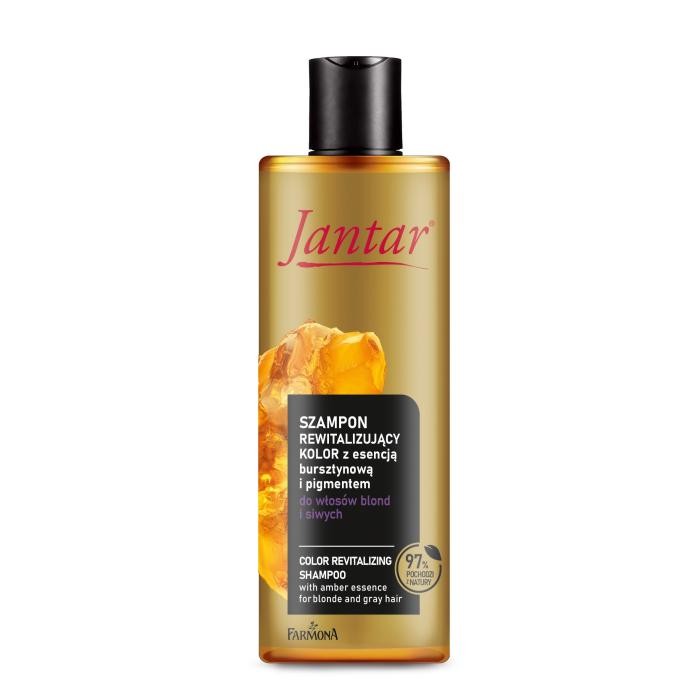 JANTAR Szampon rewitalizujący kolor do włosów blond i siwych z esencją bursztynową 300 ml