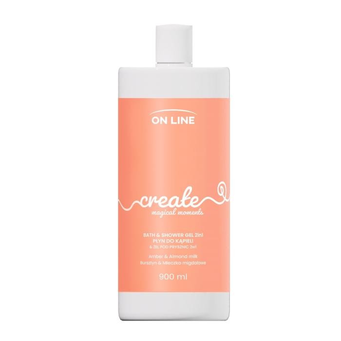 ON LINE Emocje Żel i płyn do kąpieli 2w1 Create 900 ml