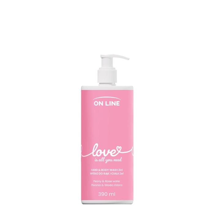 ON LINE Emocje Mydło do rąk i ciała 2w1 Love 390 ml