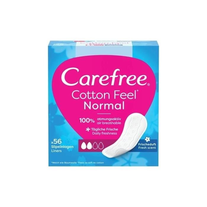 CAREFREE Cotton Feel Normal Wkładki higieniczne 1op.- 56 sztuk