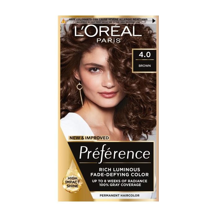 LOREAL Preference Farba do włosów 4 - Brąz 1 op.