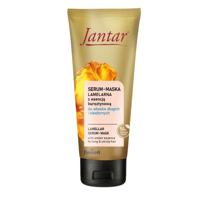 JANTAR Serum-maska lamelarna z esencją bursztynową do włosów długich i niesfornych 100 ml