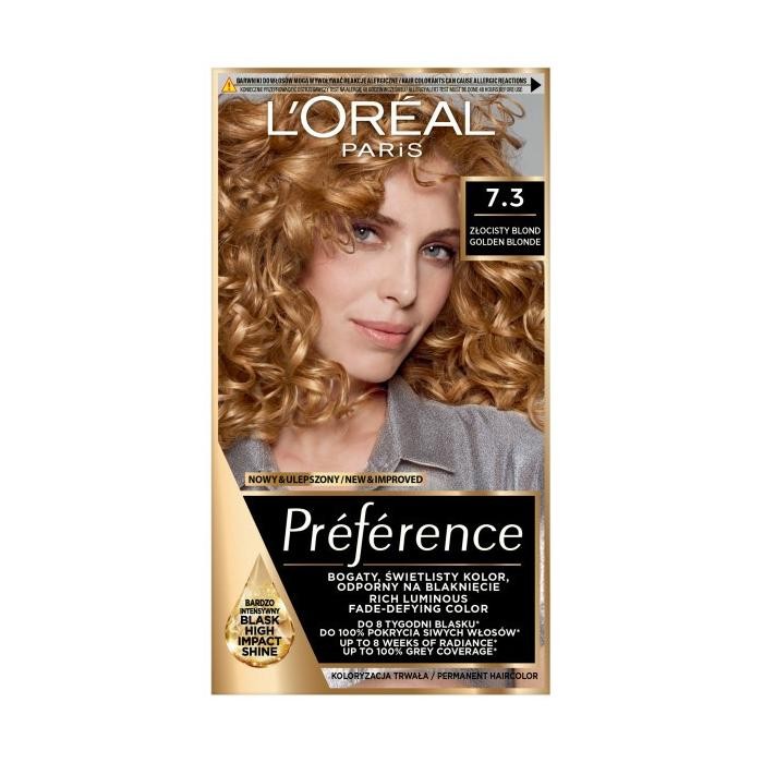 LOREAL Preference Farba do włosów 7.3 Złocisty Blond