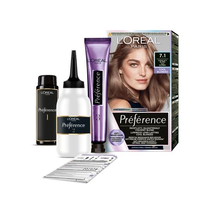 LOREAL Preference Farba do włosów 7.1 Popielaty Brąz 1 op.