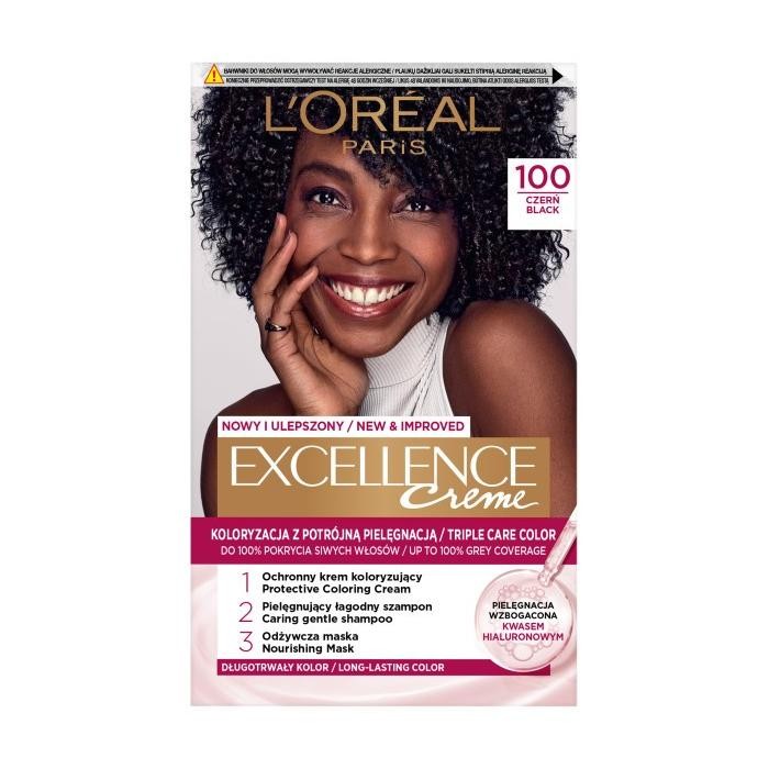 LOREAL Excellence Creme Farba do włosów 100 Czerń