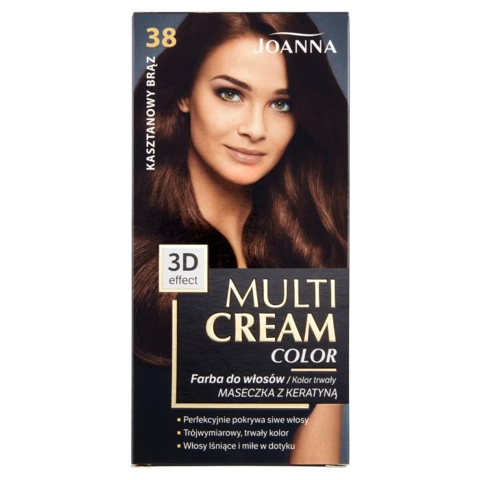 JOANNA Multi Cream Color Farba do włosów Kasztanowy brąz 38