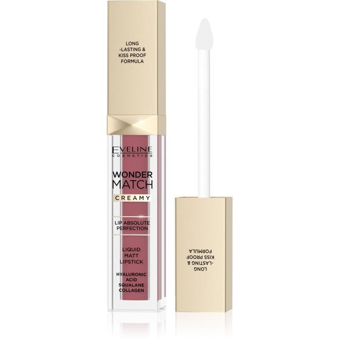 EVELINE Matowa Pomadka w płynie Wonder Match Creamy nr 08 - Cashmere Rose 6.8 ml