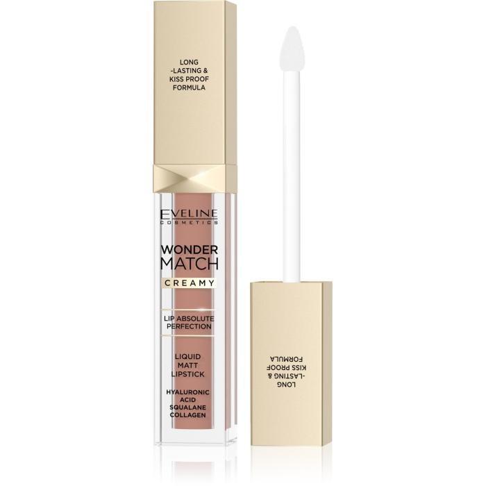 EVELINE Matowa Pomadka w płynie Wonder Match Creamy nr 11 - Milky Nude 6.8 ml