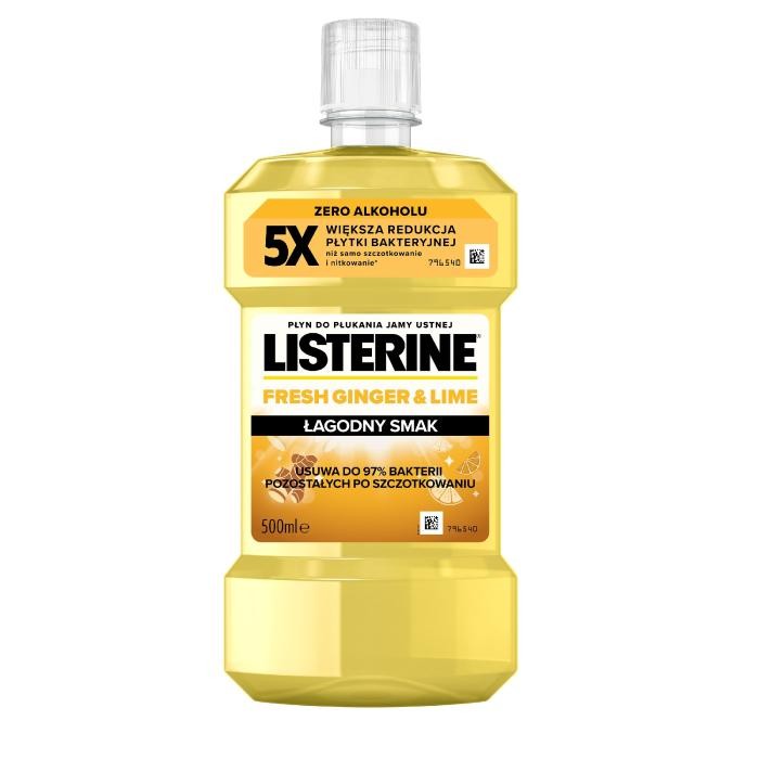 LISTERINE Płyn do płukania jamy ustnej Ginger &amp; Lime 500 ml