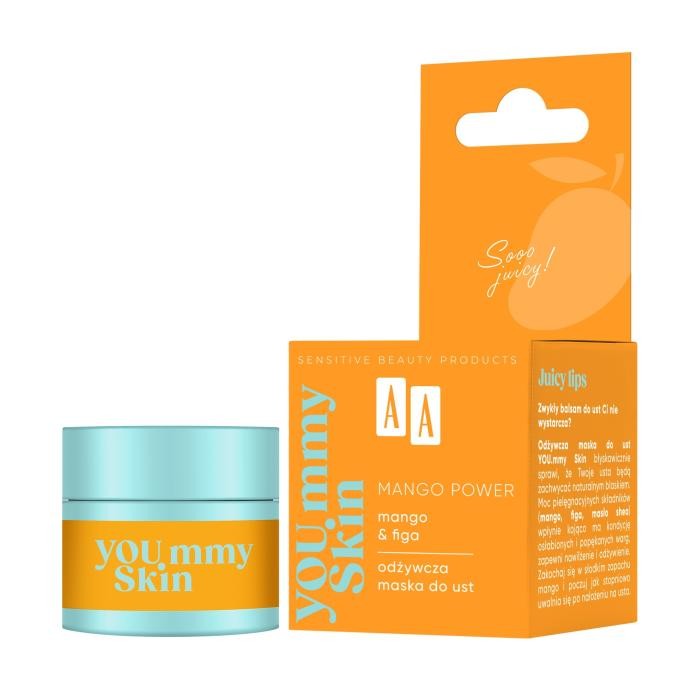 AA YOU.mmy Skin Mango Power Odżywcza Maska do ust Mango &amp; Figa 10 g