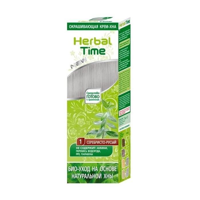 HERBAL TIME Henna do włosów naturalna 1 Srebrny Blond
