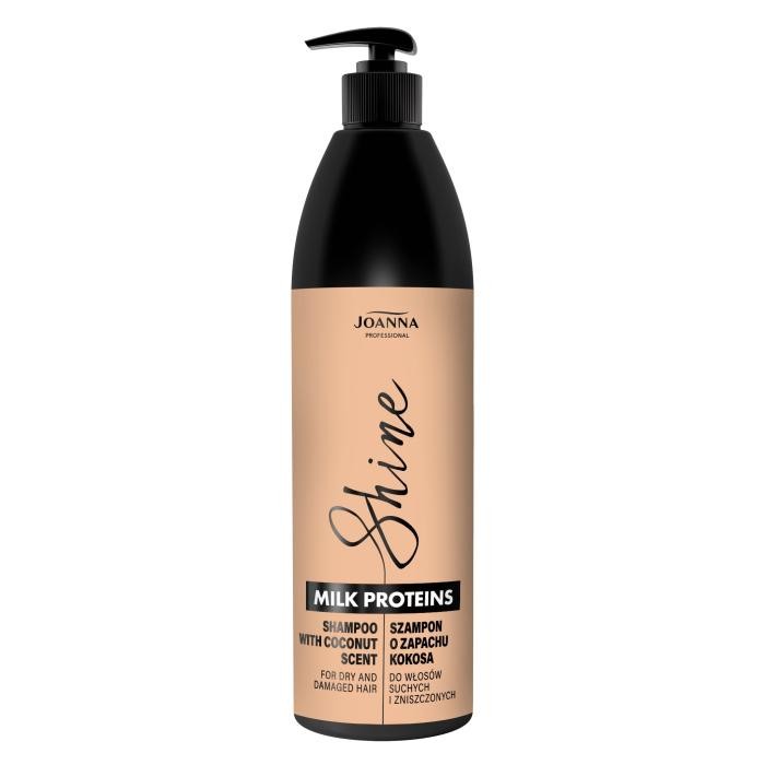 JOANNA PROFESSIONAL Milk Proteins Szampon o zapachu aromatycznego kokosa, 1000 ml
