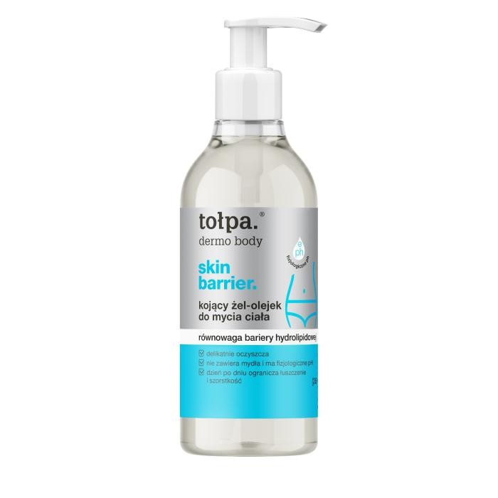 TOŁPA Dermo Body Skin Barrier Kojący Żel-olejek do mycia ciała - odbudowa bariery hydrolipidowej 300 ml