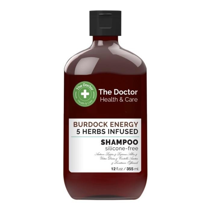 THE DOCTOR Health &amp; Care Szampon do włosów Energia Łopianu + 5 Ziół  355 ml