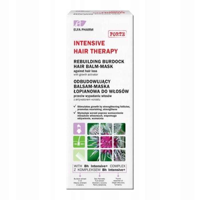 ELFA INTENSIVE Maska Łopianowa przeciw wypadaniu włosów 200 ml