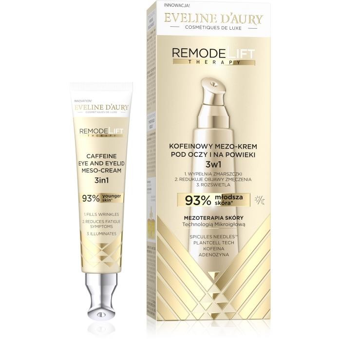EVELINE D`AURY  Remodelift Therapy Kofeinowy Mezo-Krem 3w1 pod oczy i na powieki 15 ml