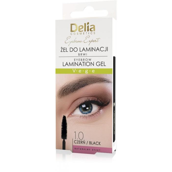 DELIA Eyebrow Expert Żel do laminacji brwi 1.0 Czerń 4 ml